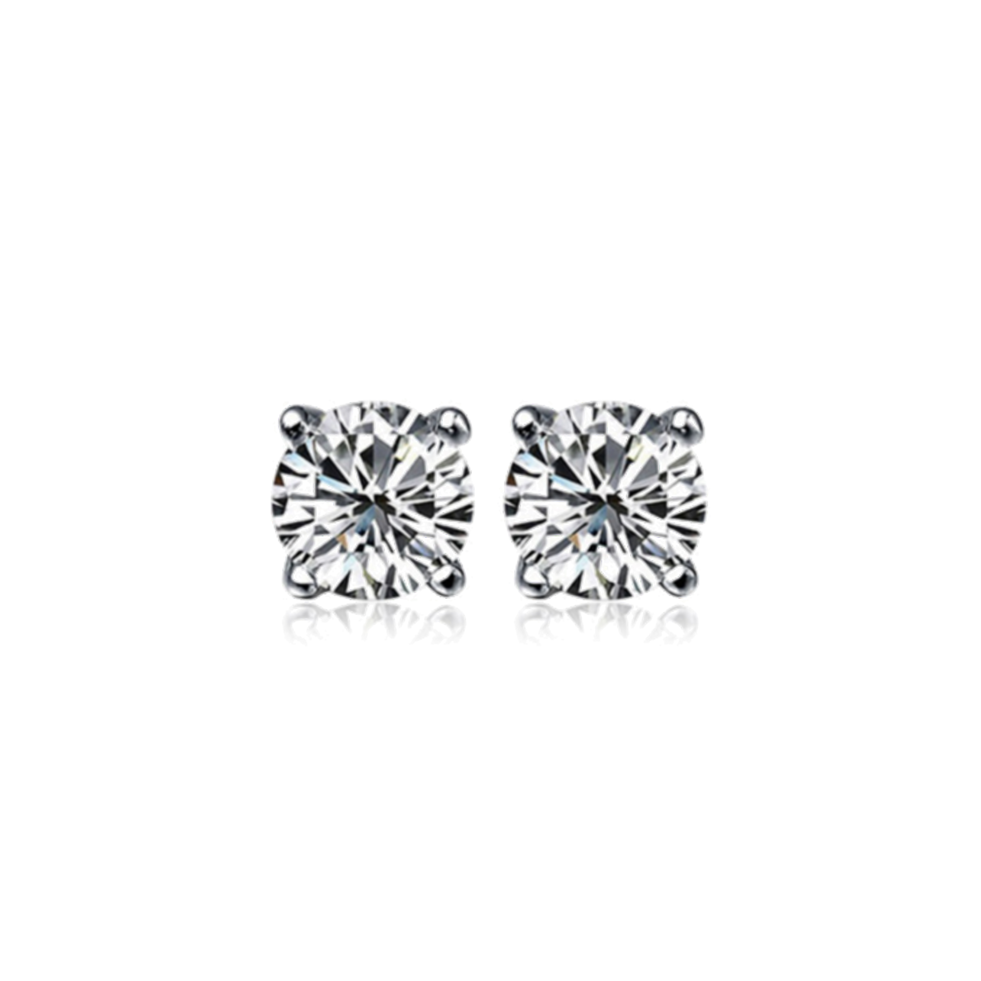 Celestial Sparkle Diamond Earrings 18K white gold pawsums by liveful