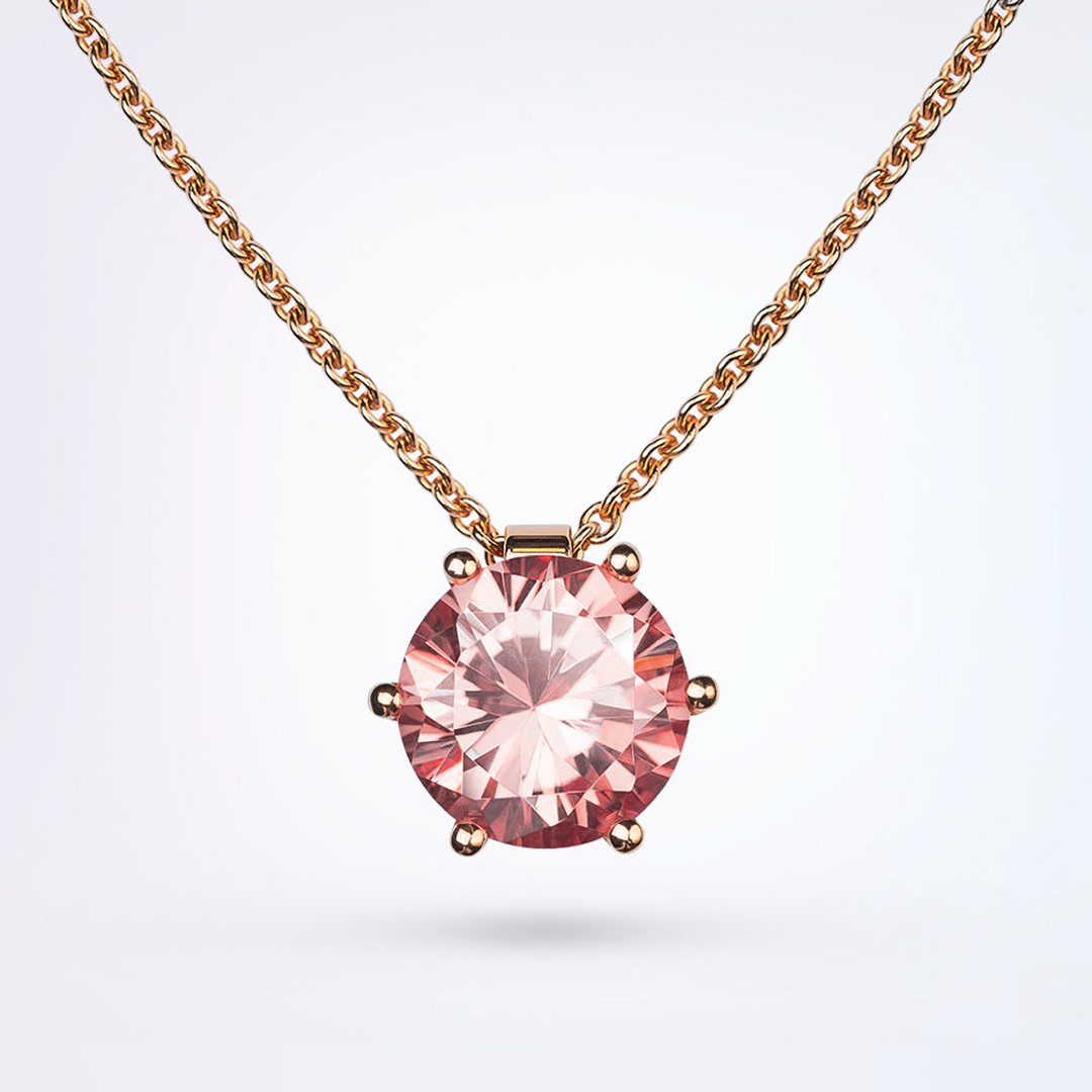 Ethereal Mist Ruby Necklace Rose Gold pawsums by liveful