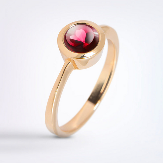 Forget Me Not Ruby Ring Rose Gold pawsums by liveful