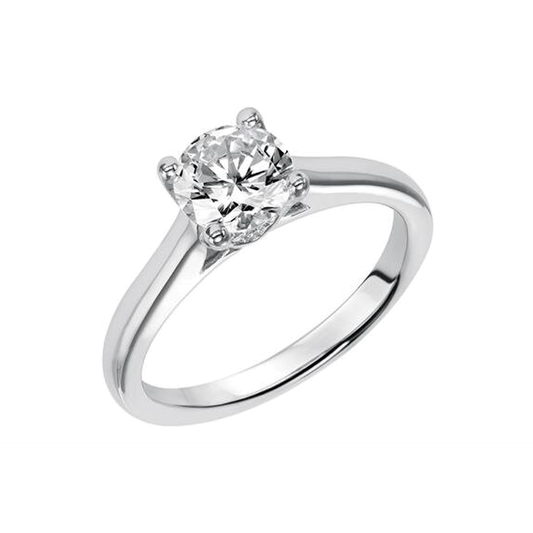 Lily Diamond Ring 18K white gold pawsums by liveful