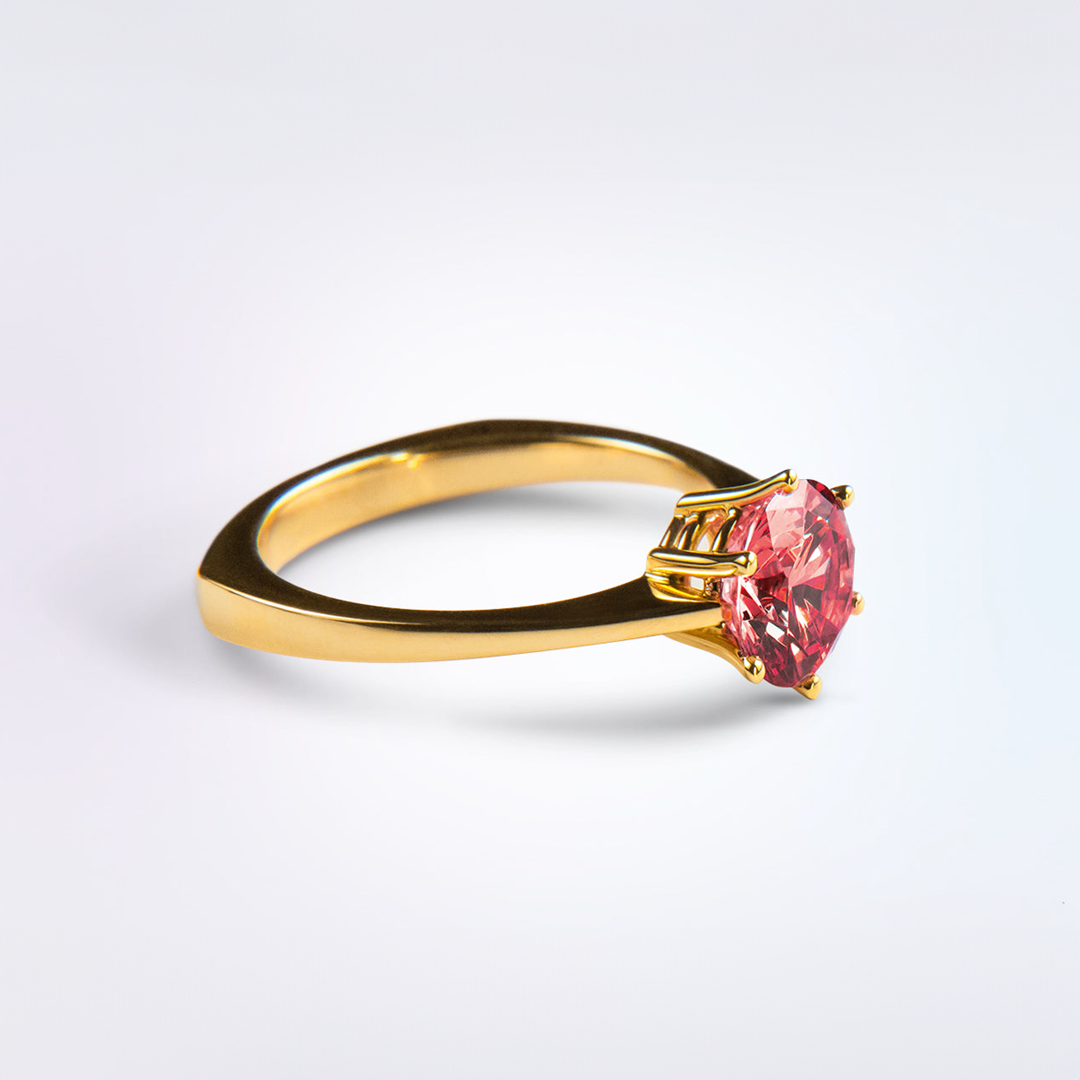 Sky Mist Ring Ruby Gold