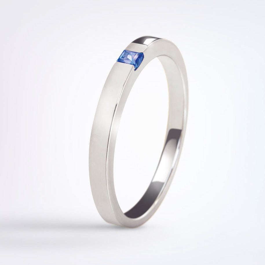 Timeless Sapphire White Gold Ring 